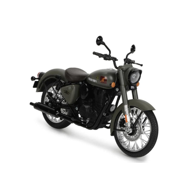 Royal Enfield Classic 350 Signals Scale Model – 1:12 Diecast (Marsh Grey)