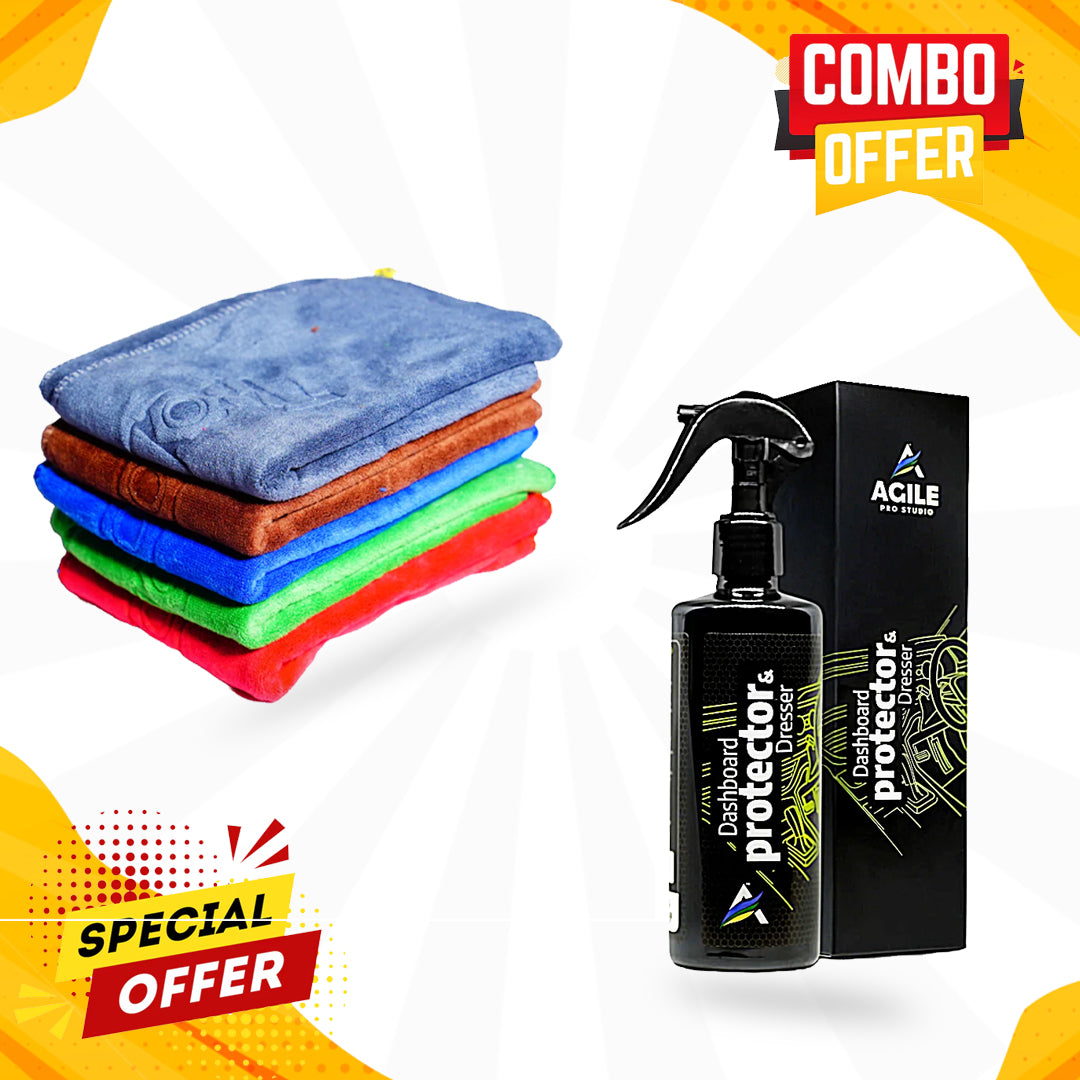 Agile Dashboard Polisher and Micro Fibre Cloth - Combo