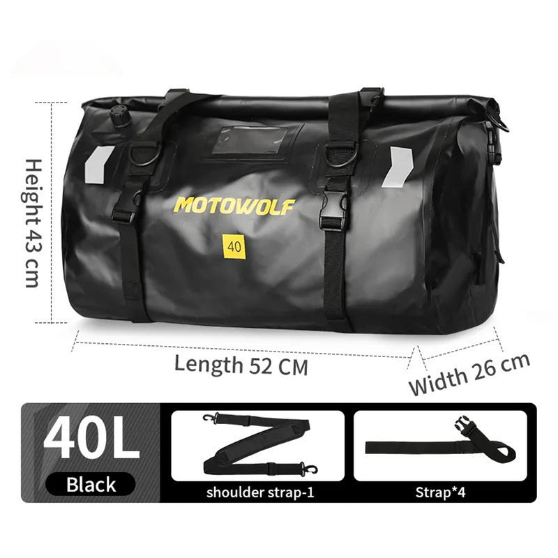 Motowolf Travel Bag Black 0717 40ltr