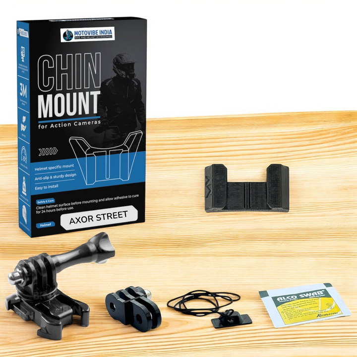 MotoVibe Helmet Chin Mount for Action Cameras – AXOR STREET
