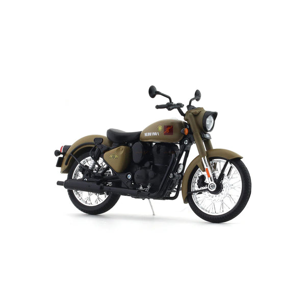 Royal Enfield Classic 350 Signals Sandstorm – 1:12 Maisto Diecast Scale Model