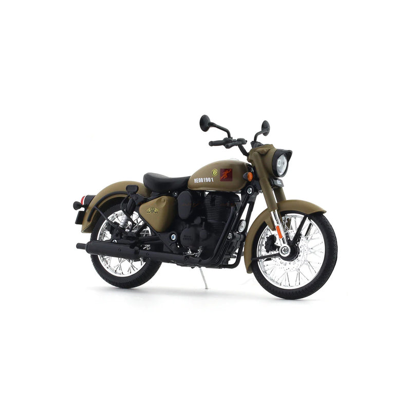 Royal Enfield Classic 350 Signals Sandstorm – 1:12 Maisto Diecast Scale Model