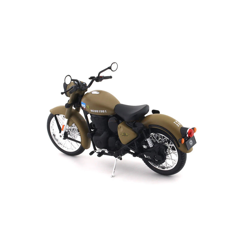 Royal Enfield Classic 350 Signals Sandstorm – 1:12 Maisto Diecast Scale Model