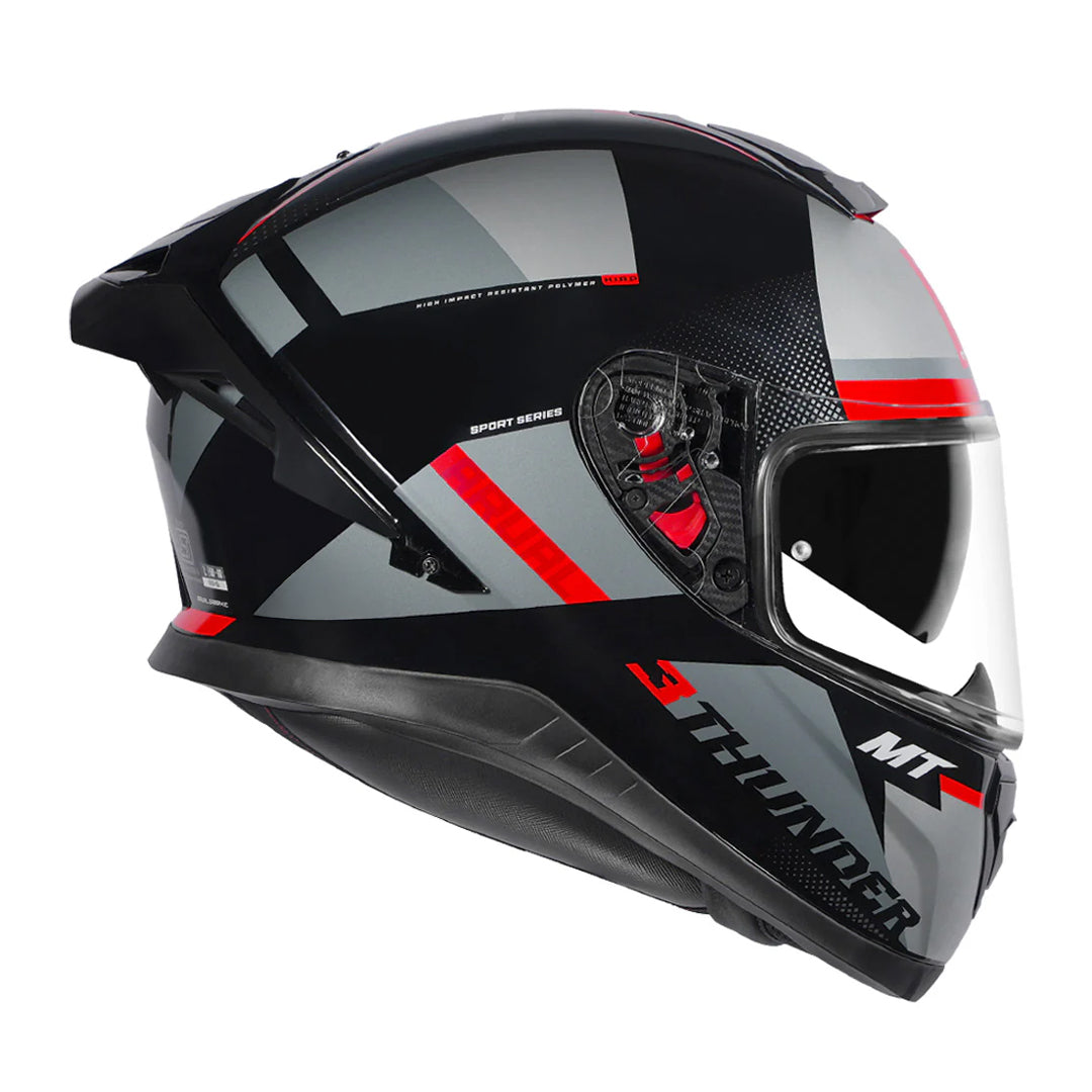 MT Thunder 3 SV Pro Arual B1 Helmet - Gloss Grey Black Pink