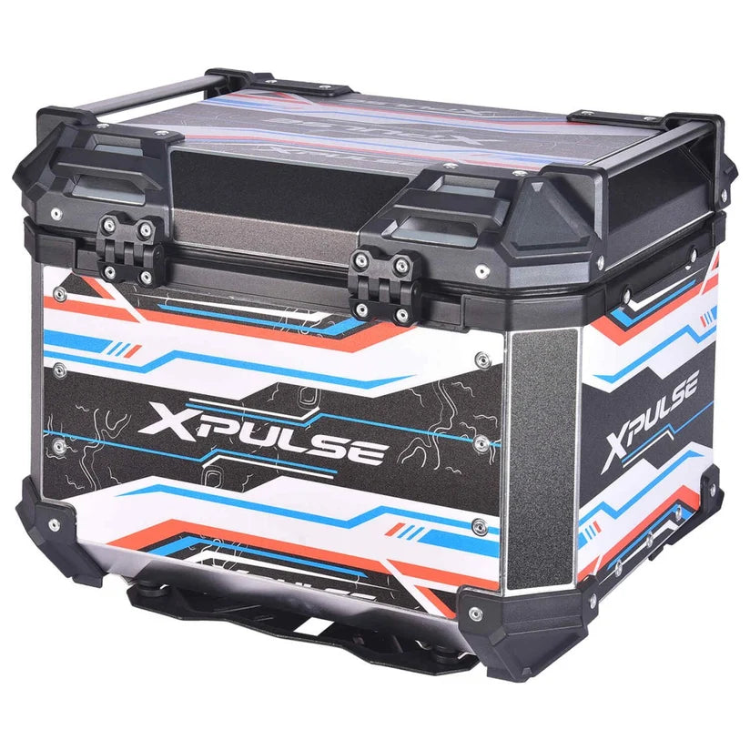 LGP Top Box 45L Xpulse Graphic Aluminium Top Case with Backrest Pad