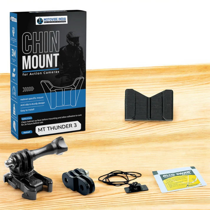 MotoVibe Helmet Chin Mount for Action Cameras – MT Thunder 3 SV / Pro