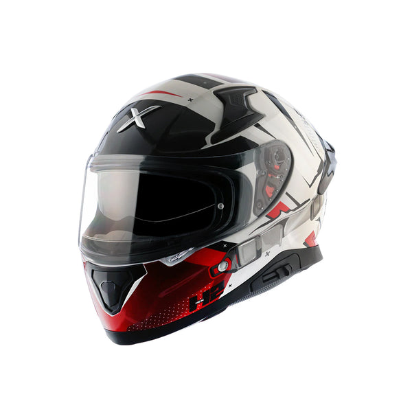 Helmet/Axor/Apex Hex 2 //White Red /Pcs/M  FREE TBOLT HELMET CLEANER