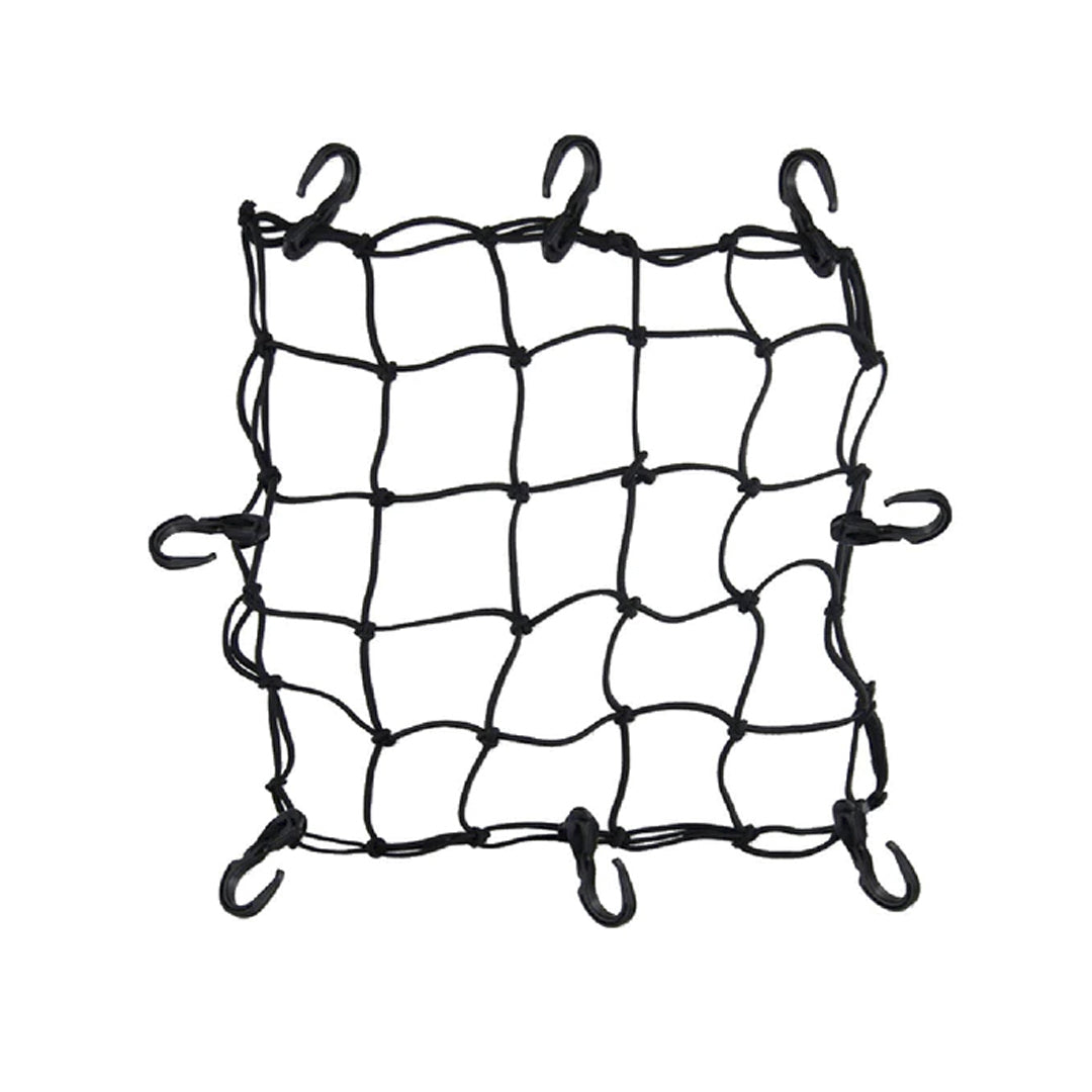 Motorcycle Seat Bungee Net - Black