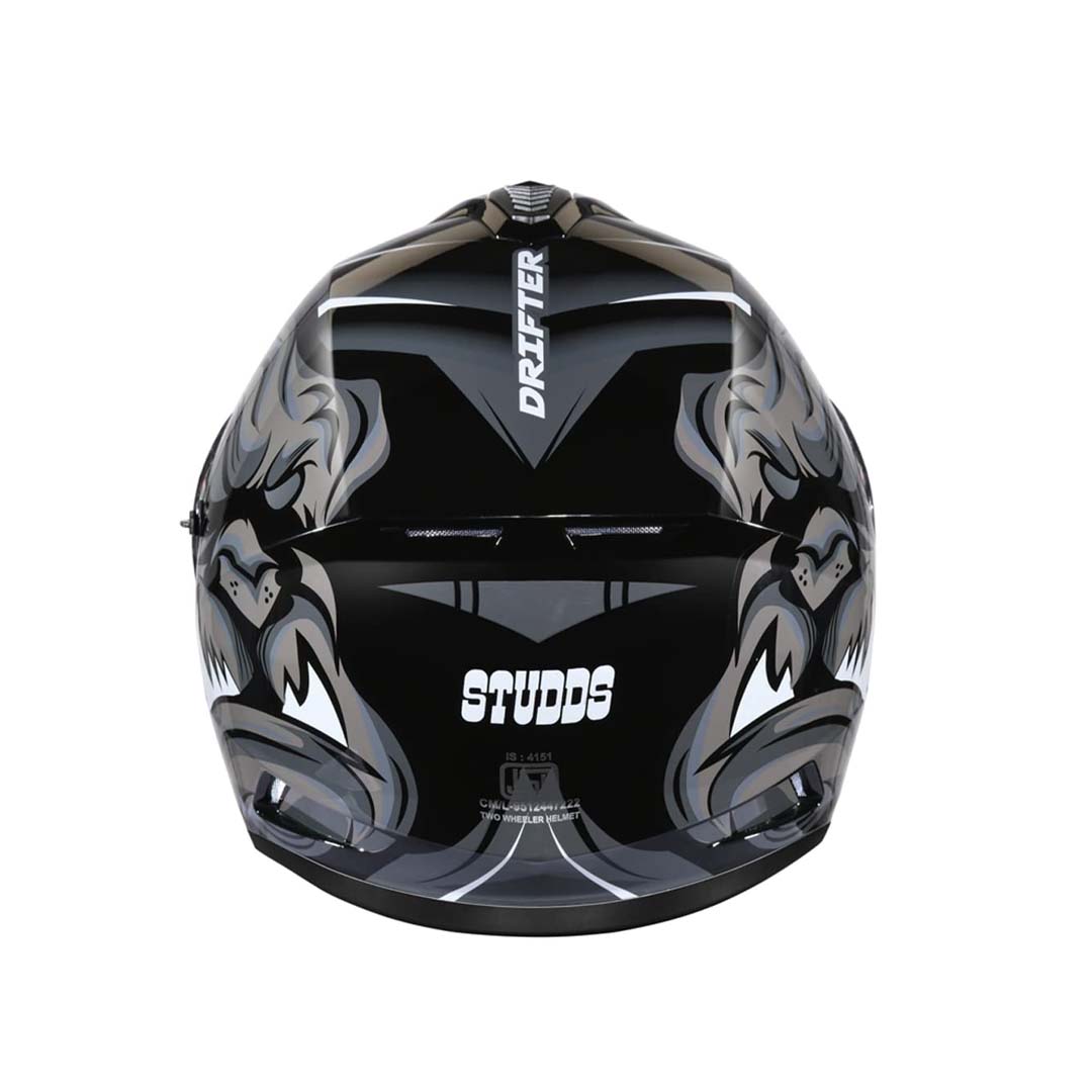 Studds Drifter D1 Matt Black N4 Grey