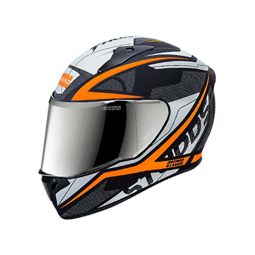 Studds Thunder D4 Black N10 Orange