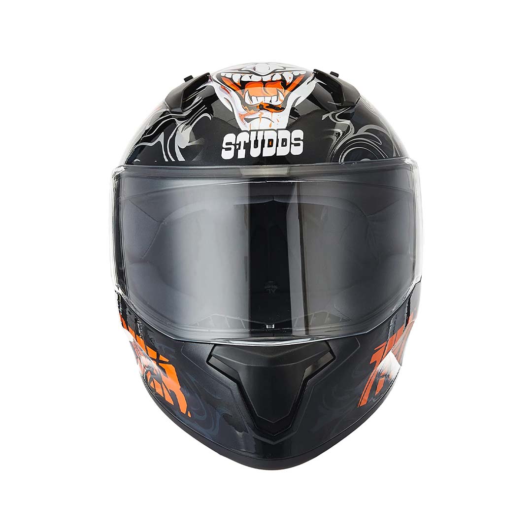 Studds Thunder D9 Black N10 Orange