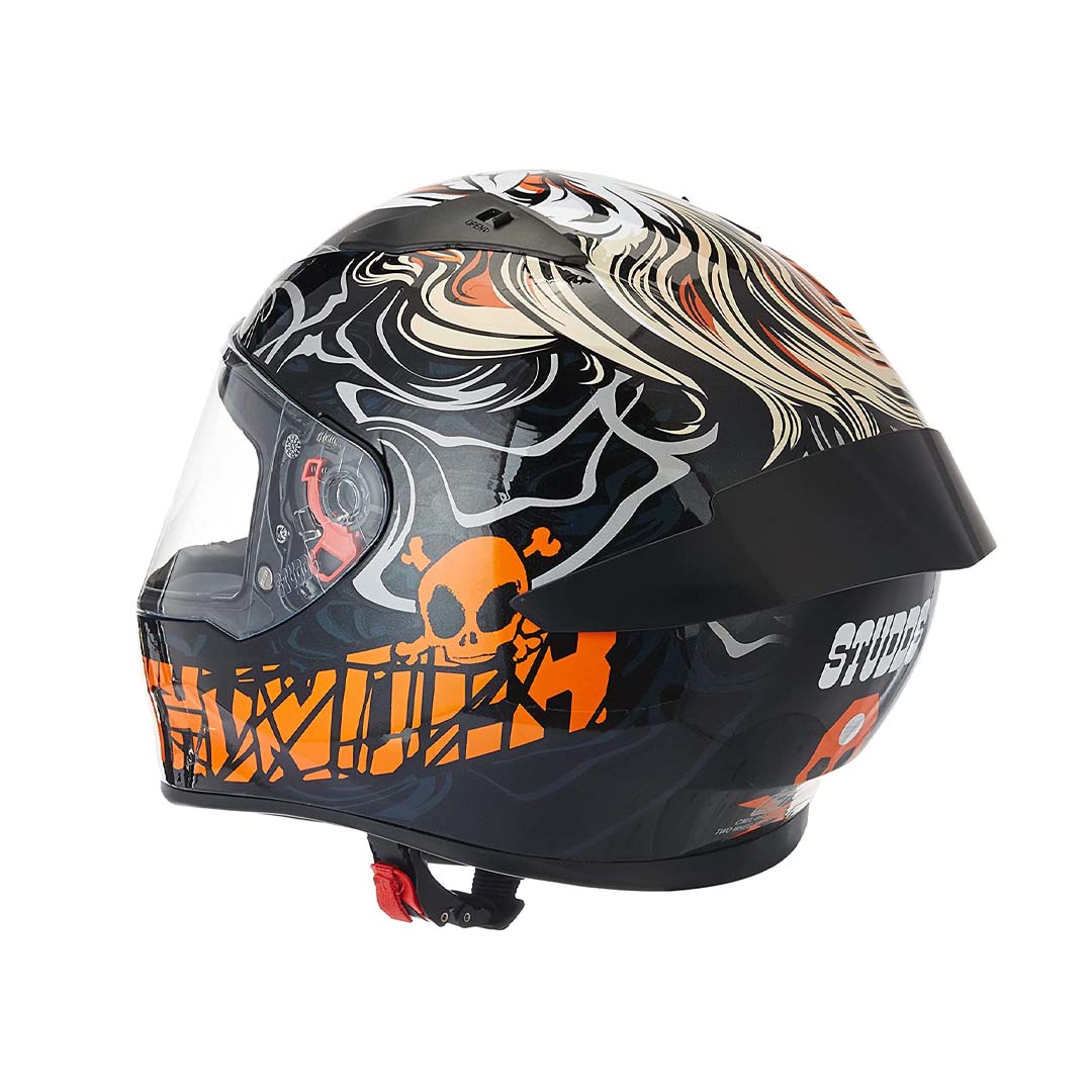 Studds Thunder D9 Black N10 Orange