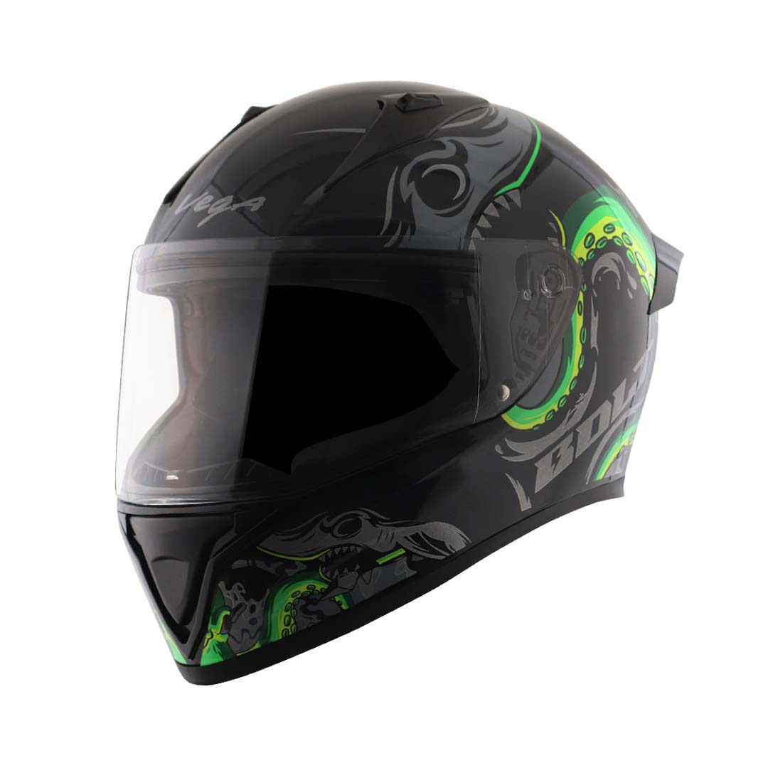 Vega Bolt Octopus Black Neon Green