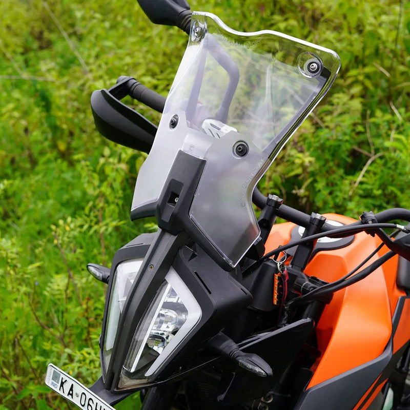 Carbon Racing V2 - KTM 390 Adventure Touring Windshield - Clear