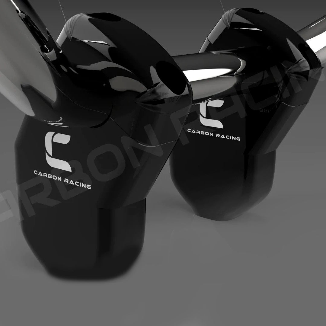Carbon Racing Angled Aluminum Handlebar Risers for Interceptor 650
