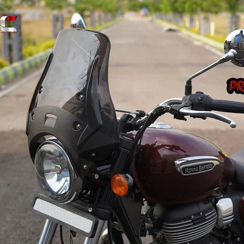 Carbon Racing "WANDERER" - Premium Windshield for Royal Enfield Meteor 350