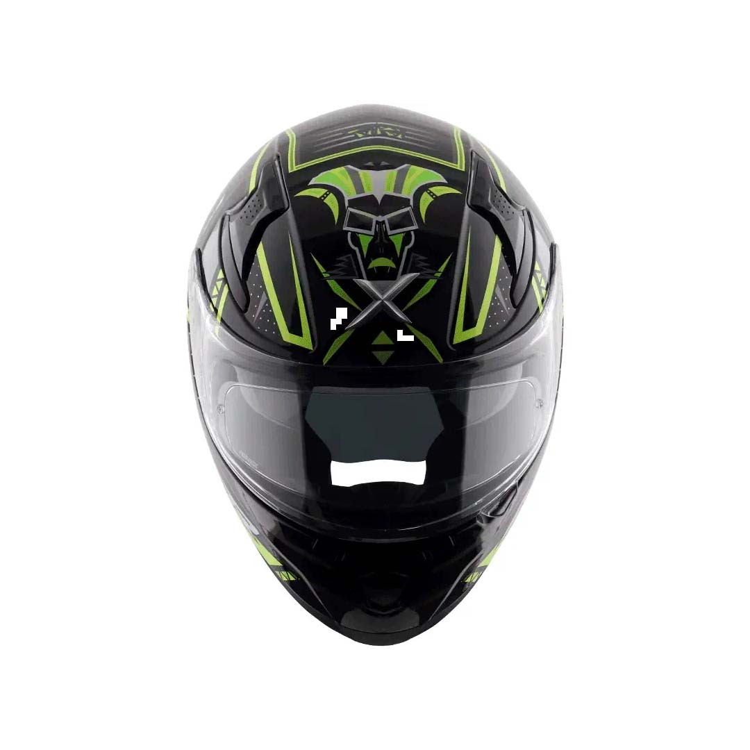 Axor Apex Tiki Gloss Black Neon Yellow Helmet