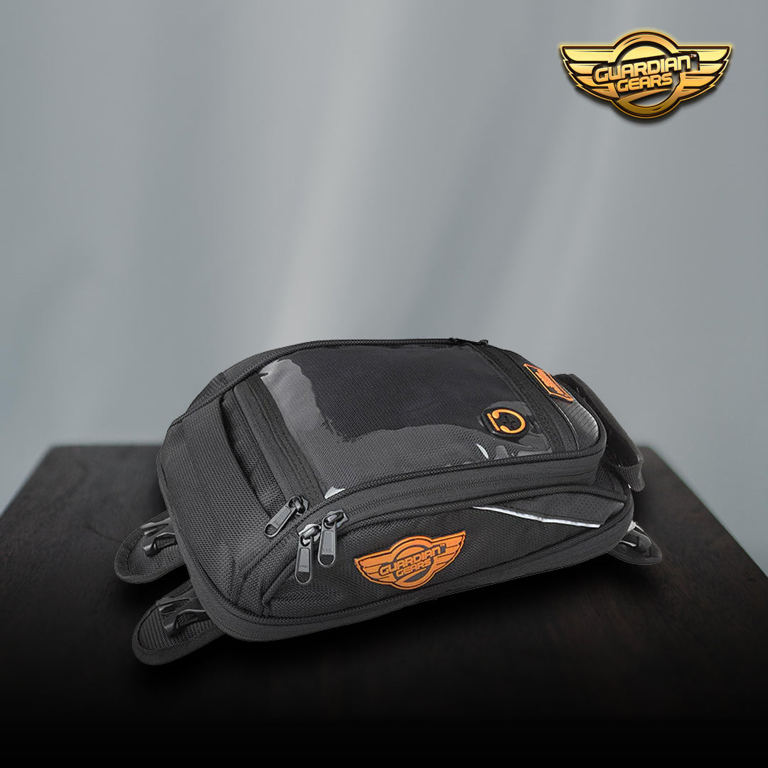 Guardian Gears Shark Mini Universal 18L Tank Bag with Rain Cover (Black)