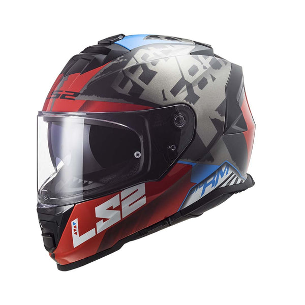 Ls2 Ff800 Storm Sprinter Black Red Titanium Helmet