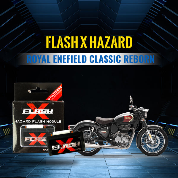 Flash X Hazard For Royal Enefield Classic Reborn