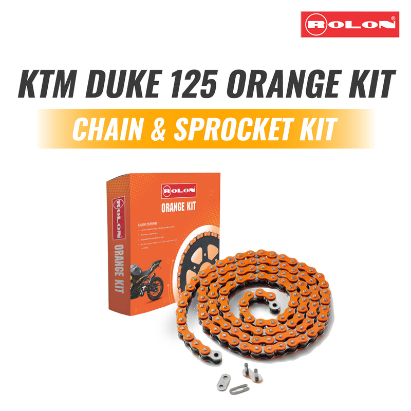 Rolon Chain Sprocket For KTM Duke 125 Orange Kit