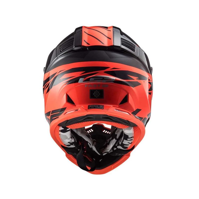 Ls2 Mx437 Fast Evo Roar Matt Black Gloss Red