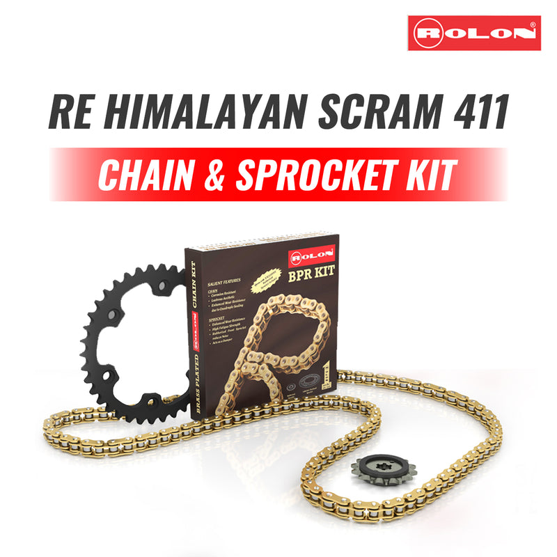 Rolon Brass Chain Sprocket For Royal Enfield Himalayan Scram 411