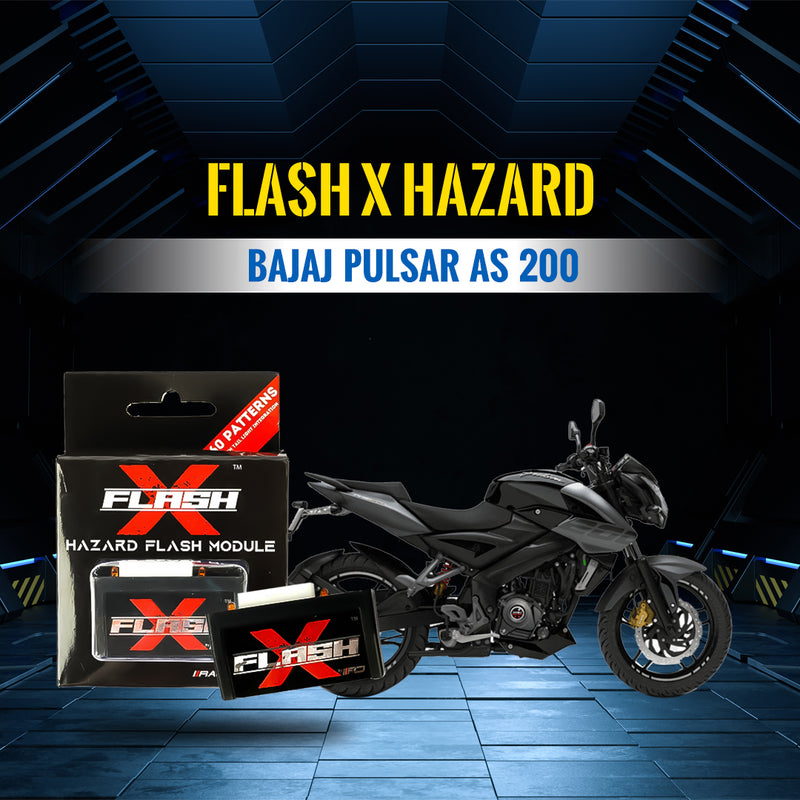 Flash X  Hazard For Bajaj Pulsar AS200