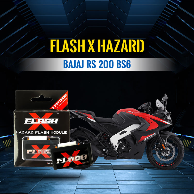Flash X Hazard  For Bajaj RS 200 BS6